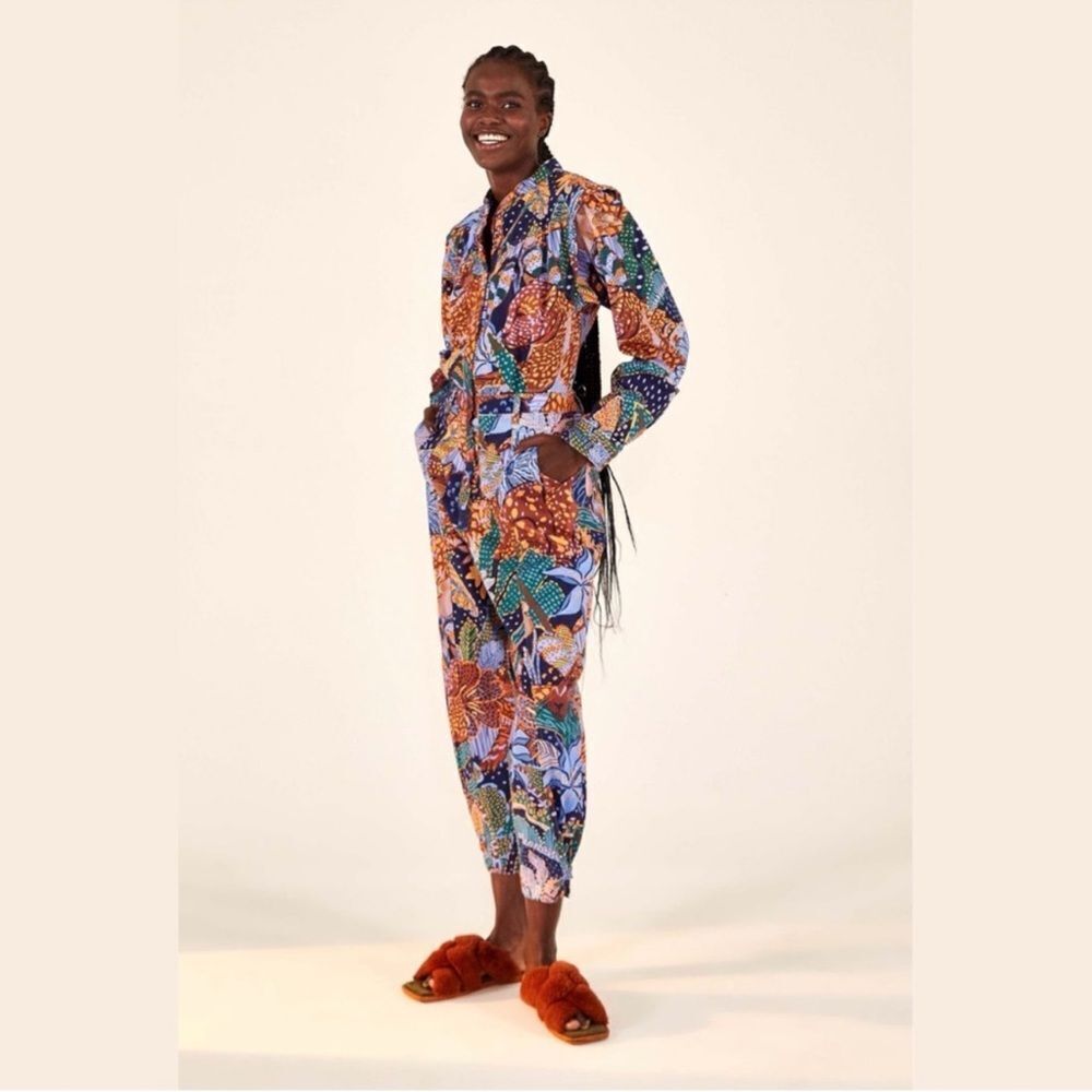 farm rio cool leopards canvas coveralls jumpsuit jungle